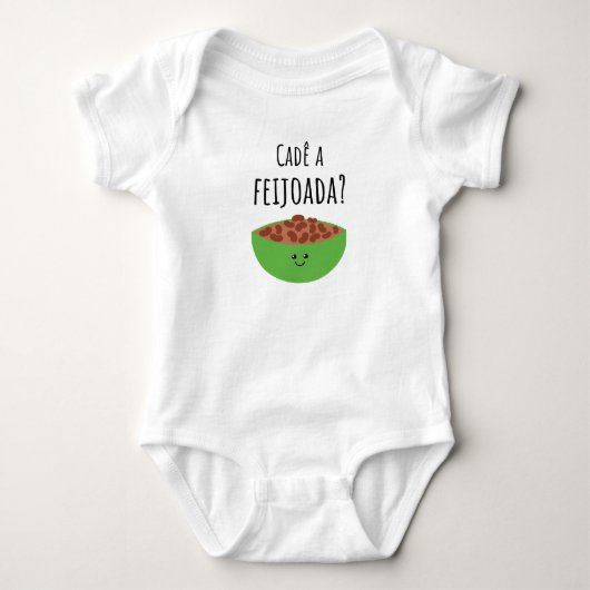 Waar is de feijoada? Braziliaans Baby T-shirt (Voorkant)