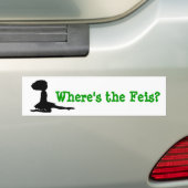 "Waar is de feis?" Irish Dance Bumpersticker (Op auto)