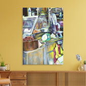 Waar is de Fish Head Curry Singapore? Canvas Afdruk (Insitu (Woonkamer))