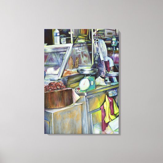 Waar is de Fish Head Curry Singapore? Canvas Afdruk (Voorkant)