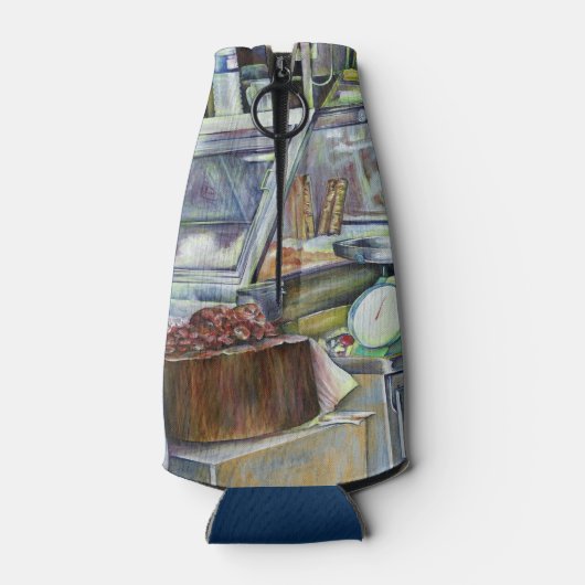 Waar is de Fish Head Curry? Singapore Flesjeskoeler (Achterkant)