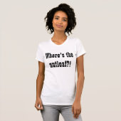 Waar is de gek? t-shirt (Voorkant volledig)