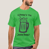 Waar is de Groene Beer St Patrick's Day? T-shirt (Voorkant)