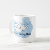 Waar is de grote vis? (mok) koffiemok (Voorkant links)