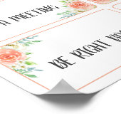 Waar is de handtekening van de Kantoor van de soci Poster (Hoek)