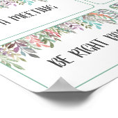 Waar is de handtekening van de Kantoor van de soci Poster (Hoek)