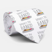 Waar is de HANGI? (Nieuw-zeeland maori feast) Stropdas (Opgerold)