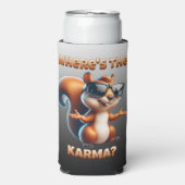 Waar is de Karma Funny Squirrel in Shades Seltzer Blikjeskoeler (Seltzer Voorkant)