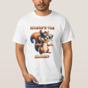 Waar is de Karma Funny Squirrel in Shades T-shirt