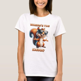 Waar is de Karma Funny Squirrel in Shades T-shirt