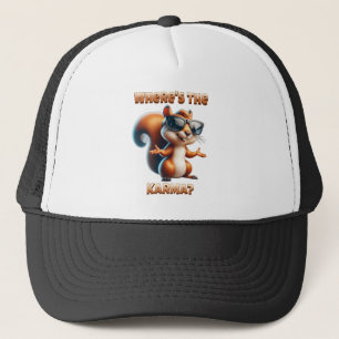 Waar is de Karma Funny Squirrel in Shades Trucker Pet