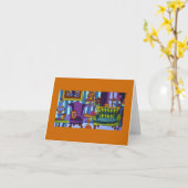 Waar is de kat? Wenskaart Kaart (Gele Bloem)