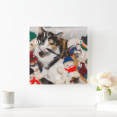 Waar is de kattenwandklok vierkante klok (Huis)