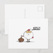 Waar is de kerstkerstman? feestdagenkaart (Voorkant / Achterkant)