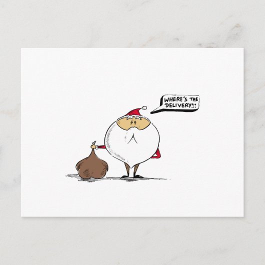 Waar is de kerstkerstman? feestdagenkaart (Voorkant)