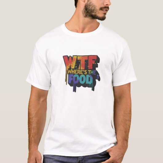 Waar is de Mannen van het eten T-Shirt (Voorkant)