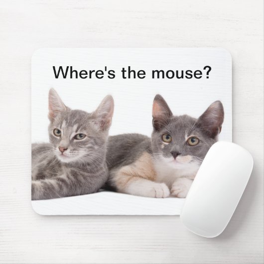 Waar is de muis? Cute Mousepad Muismat (Met muis)