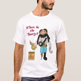 Waar is de partij? Shirt van de ballonpiraten