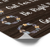 Waar is de Psycholoog Kantoor Deurbord? Poster (Hoek)