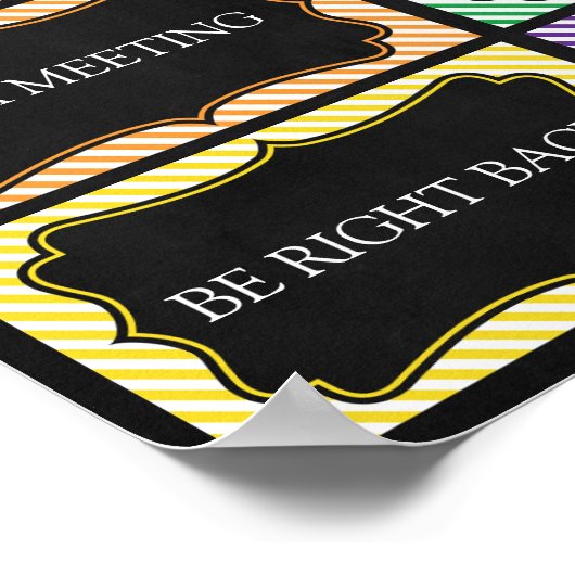 Waar is de Psycholoog Kantoor Deurbord? Poster (Hoek)