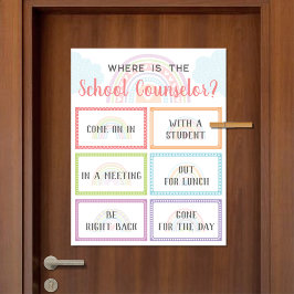 Waar is de Rainbow van de Kantoor van de raadgever Poster