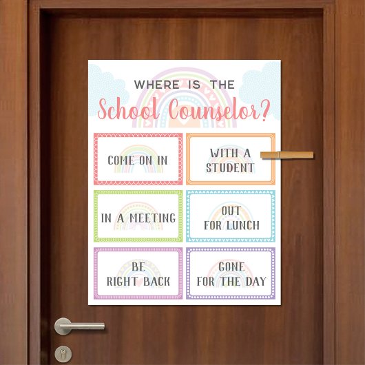 Waar is de Rainbow van de Kantoor van de raadgever Poster