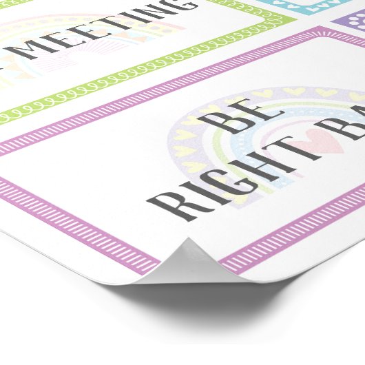 Waar is de Rainbow van de Kantoor van de raadgever Poster (Hoek)