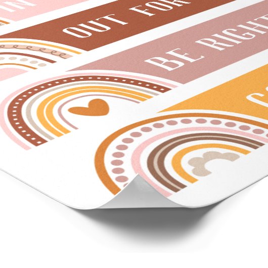 Waar is de regenboog van de Kantoor van de leraar? Poster (Hoek)