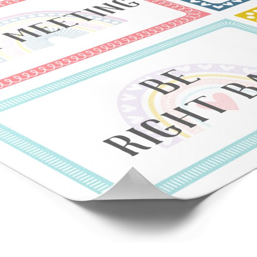 Waar is de regenboog van de Kantoor van de Schoolv Poster (Hoek)