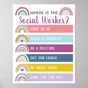 Waar is de regenboog van de Kantoor van de sociale Poster