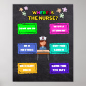 Waar is de School Verpleegkundige Kantoor Door Sig Poster (Voorkant)