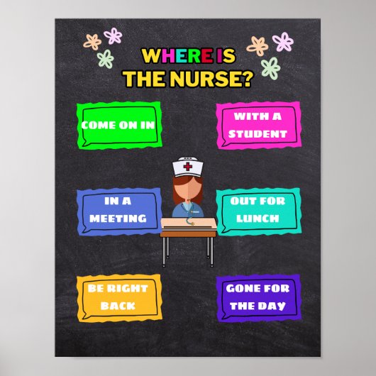 Waar is de School Verpleegkundige Kantoor Door Sig Poster (Voorkant)