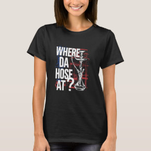 Waar is de slang eigenlijk Grappig Hookah Rookontw T-shirt