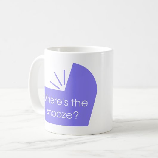 Waar is de Snooze Button Koffiemok (Voorkant links)