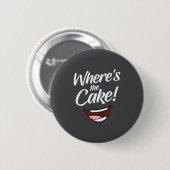 Waar is de taart  ronde button 5,7 cm (Voorkant /achterkant)