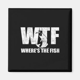 Waar is de vis Mannen grappige Vist vaders Magneet