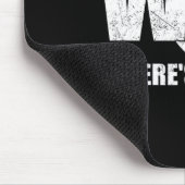 Waar is de vis Mannen grappige Vist vaders Muismat (Hoek)