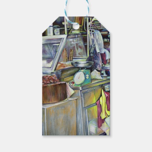 Waar is de viskop curry? Singapore Cadeaulabel (Voorkant)