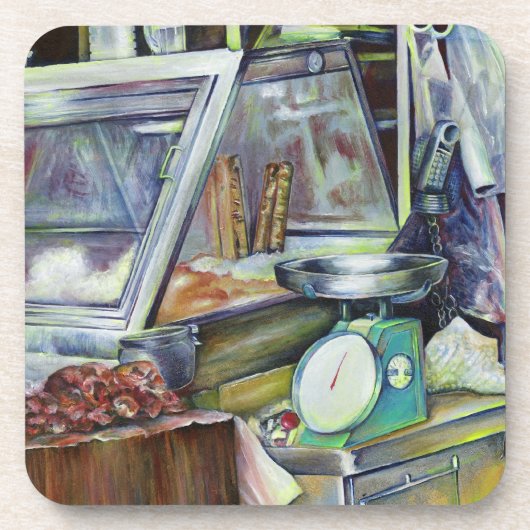 Waar is de viskop curry? Singapore Drankjes Onderzetter (Voorkant)