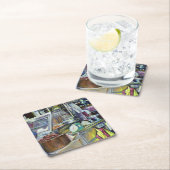 Waar is de viskop curry? Singapore Kartonnen Onderzetters (Insitu)