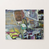 Waar is de viskop curry? Singapore Legpuzzel (Horizontaal)