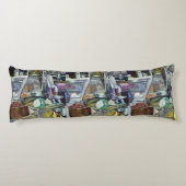 Waar is de viskop curry? Singapore Lichaamskussen (Achterkant)