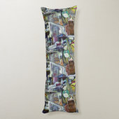 Waar is de viskop curry? Singapore Lichaamskussen (Achterkant (Verticaal))