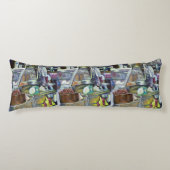 Waar is de viskop curry? Singapore Lichaamskussen (Voorkant)