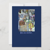 Waar is de viskop curry? Singapore Magnetische Uitnodiging (Voorkant)