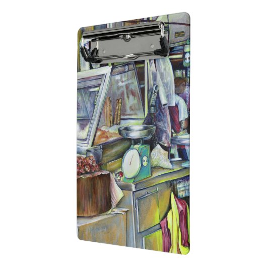 Waar is de viskop curry? Singapore Mini Klembord (Angled2)