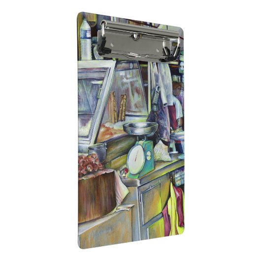 Waar is de viskop curry? Singapore Mini Klembord (Schuin)