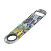 Waar is de viskop curry? Singapore Speed Flessenopener (Achterkant Gekanteld)