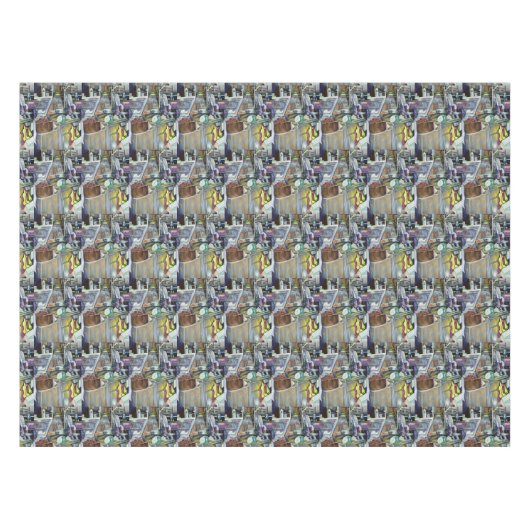 Waar is de viskop curry? Singapore Tafelkleed (Voorkant (Horizontaal))