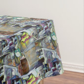 Waar is de viskop curry? Singapore Tafelkleed (Voorbeeld)